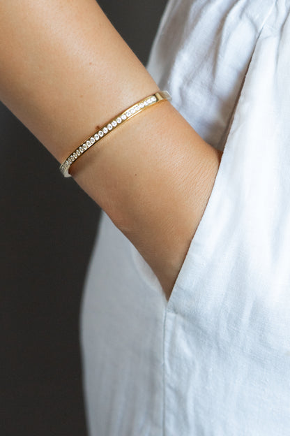 Golden Diamond Bangle