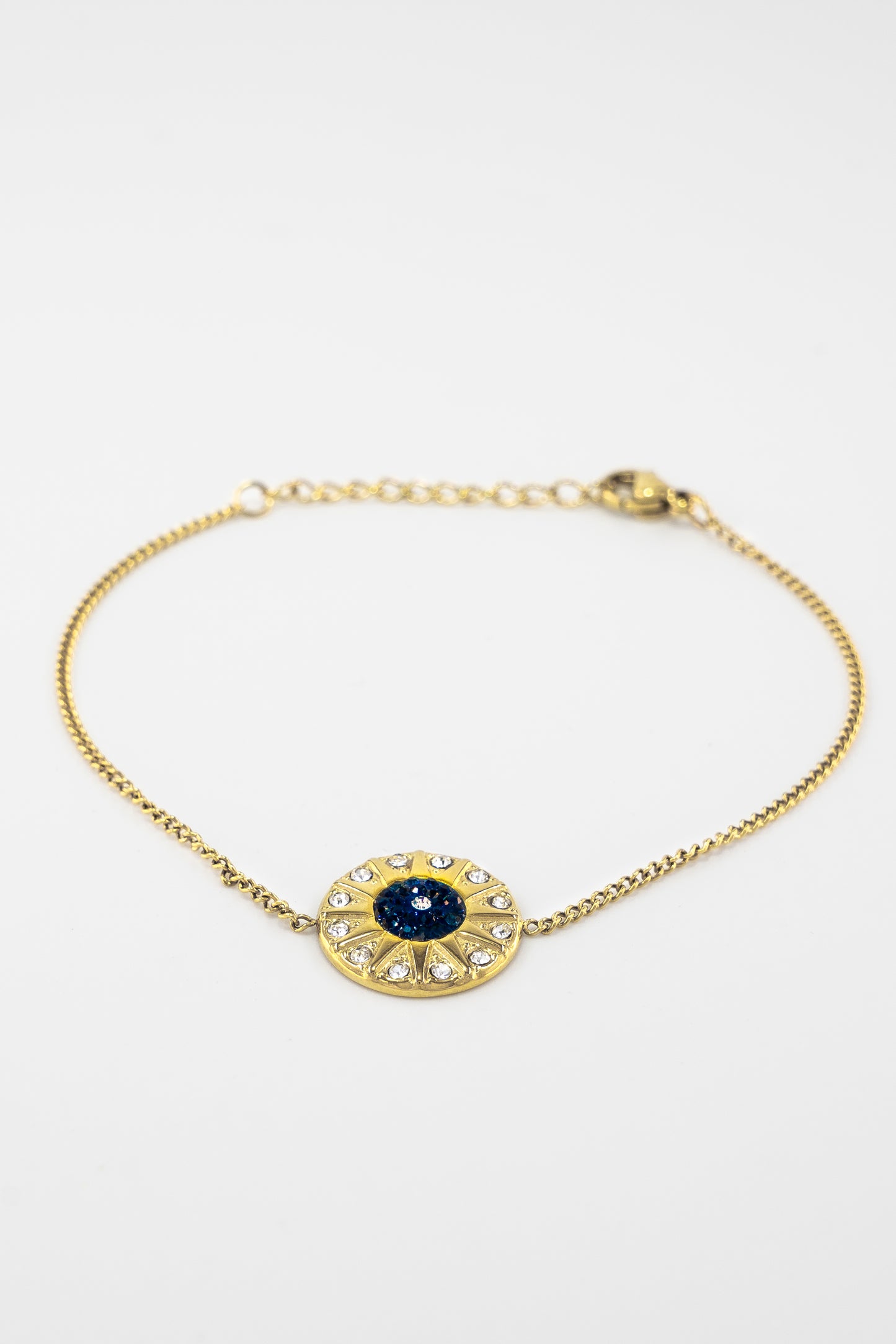 Blue Diamond Evil Eye Bracelet