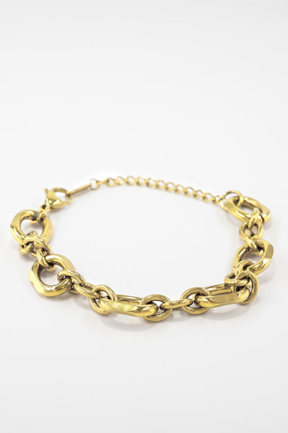 Big Golden Chunky Bracelet