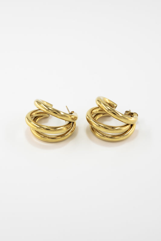 Golden Trio Earrings