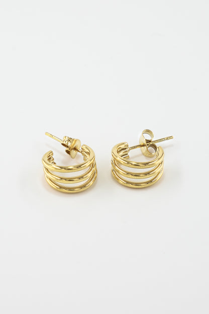 Mini Golden Trio Earrings