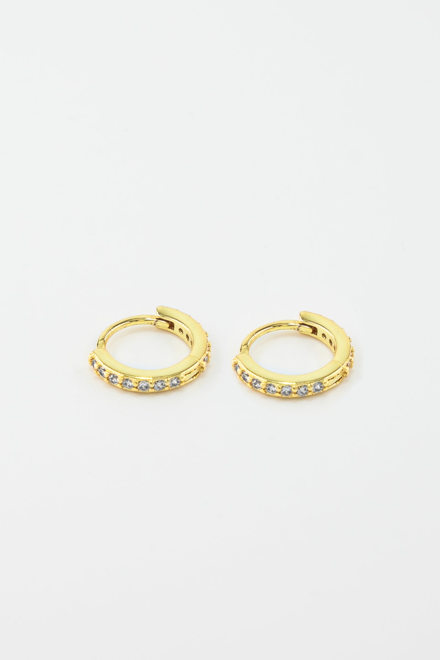 Medium Diamond Hoops.