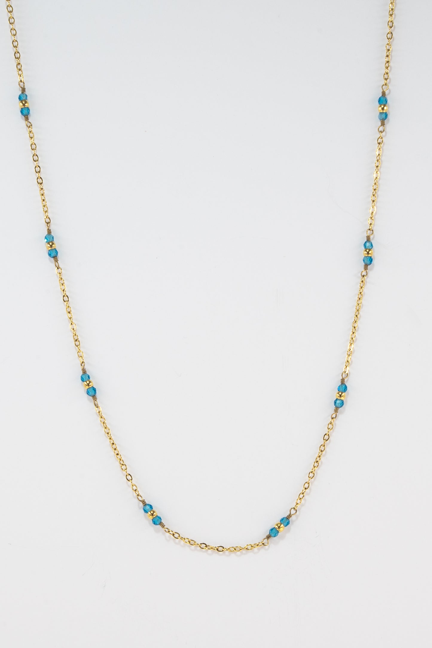 Golden Blue Necklace