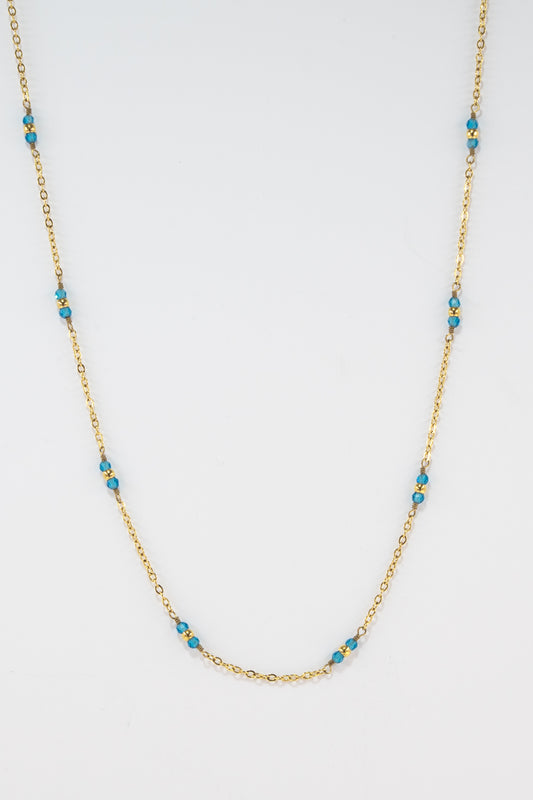 Golden Blue Necklace