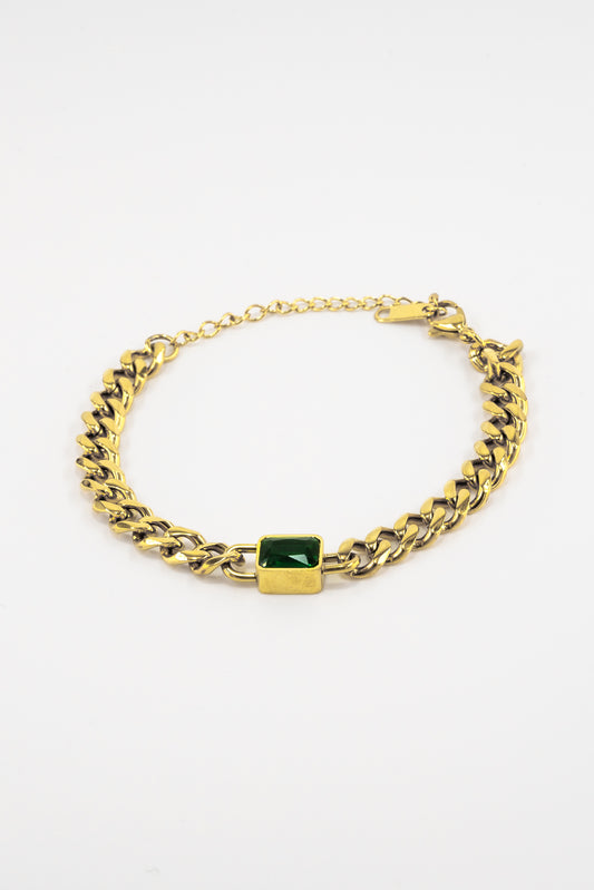 Emerald Chunky Bracelet