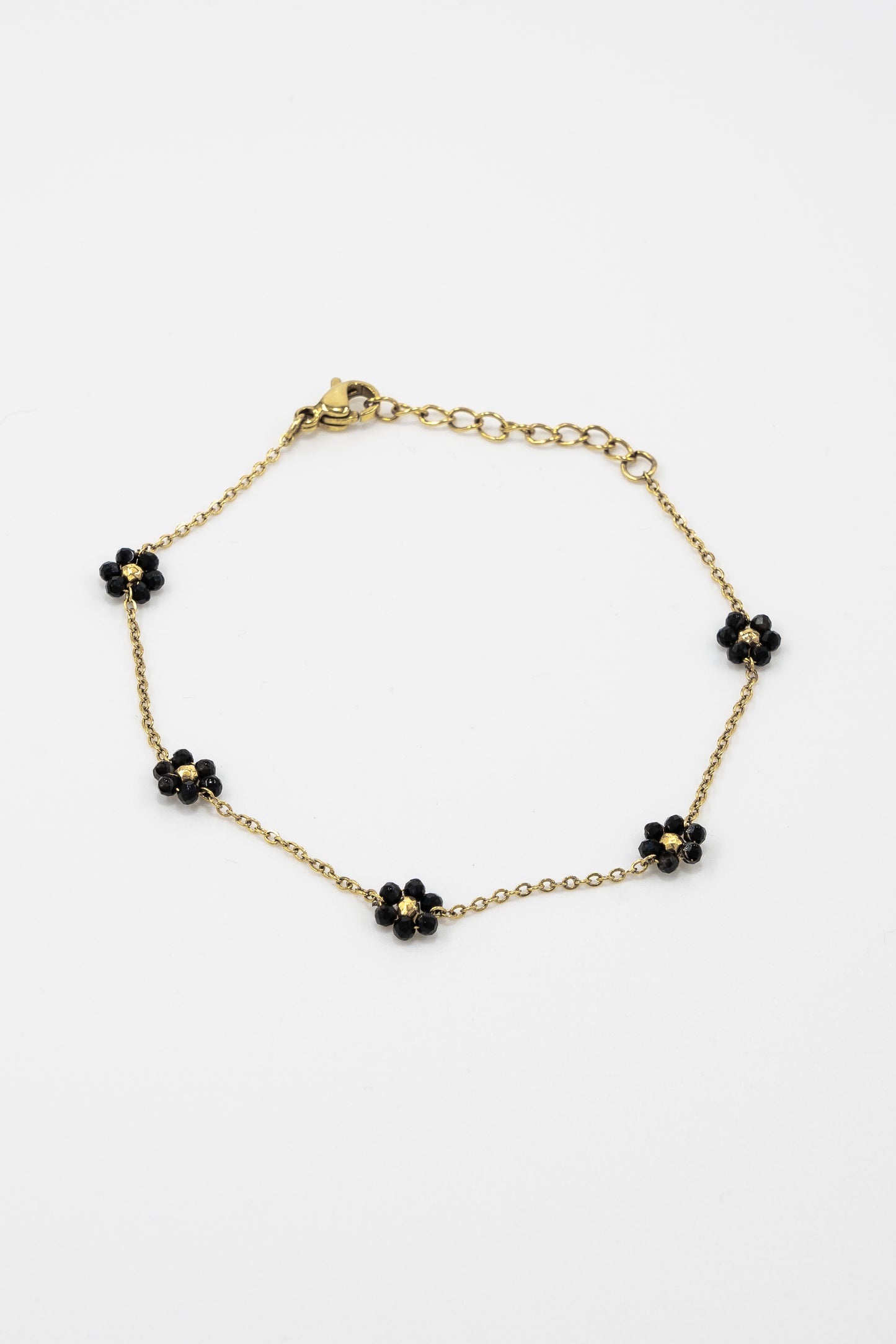 Black Flower Bracelet