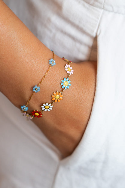 Colorful Flower Bracelet