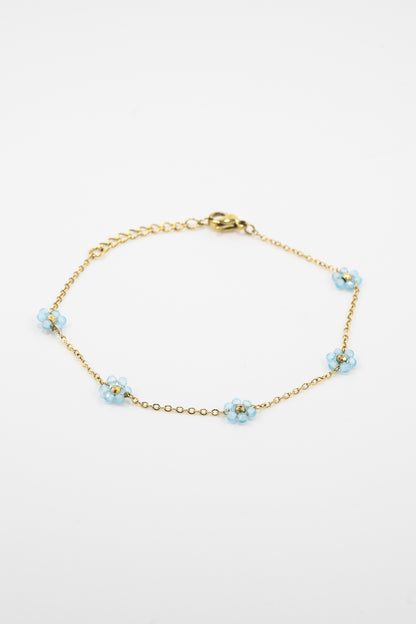 Blue Flower Bracelet