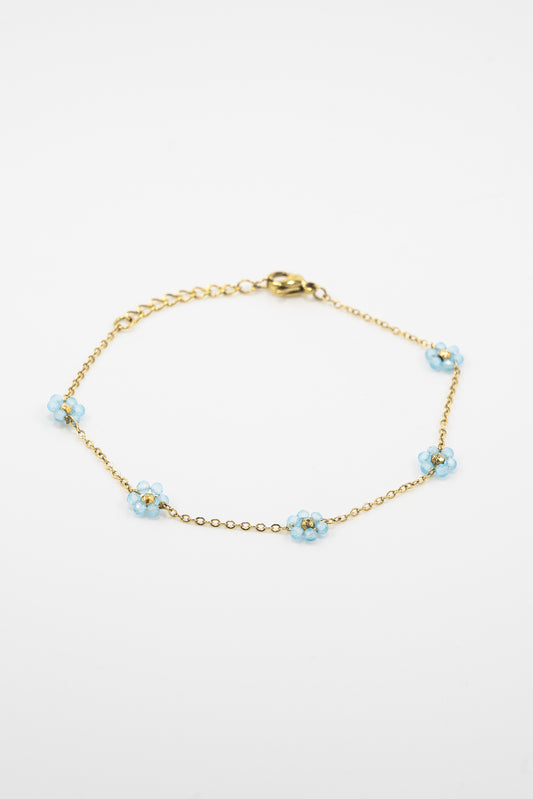 Blue Flower Bracelet