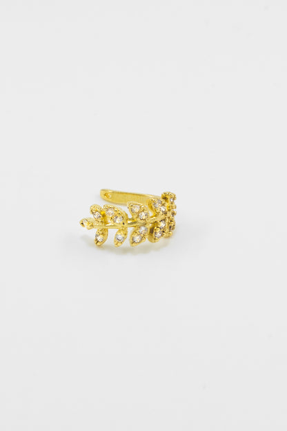 Leaf Diamond Ear cuff