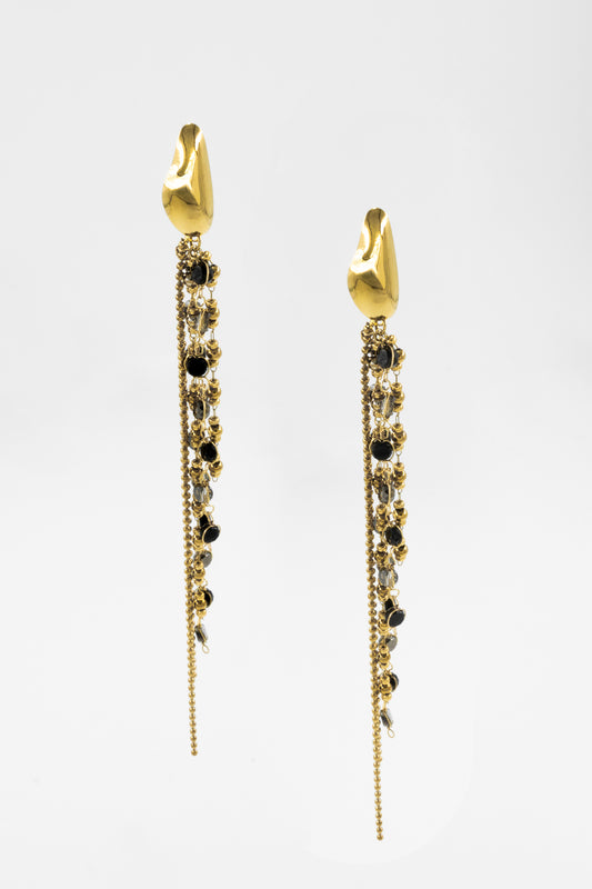 Golden Midnight Earrings