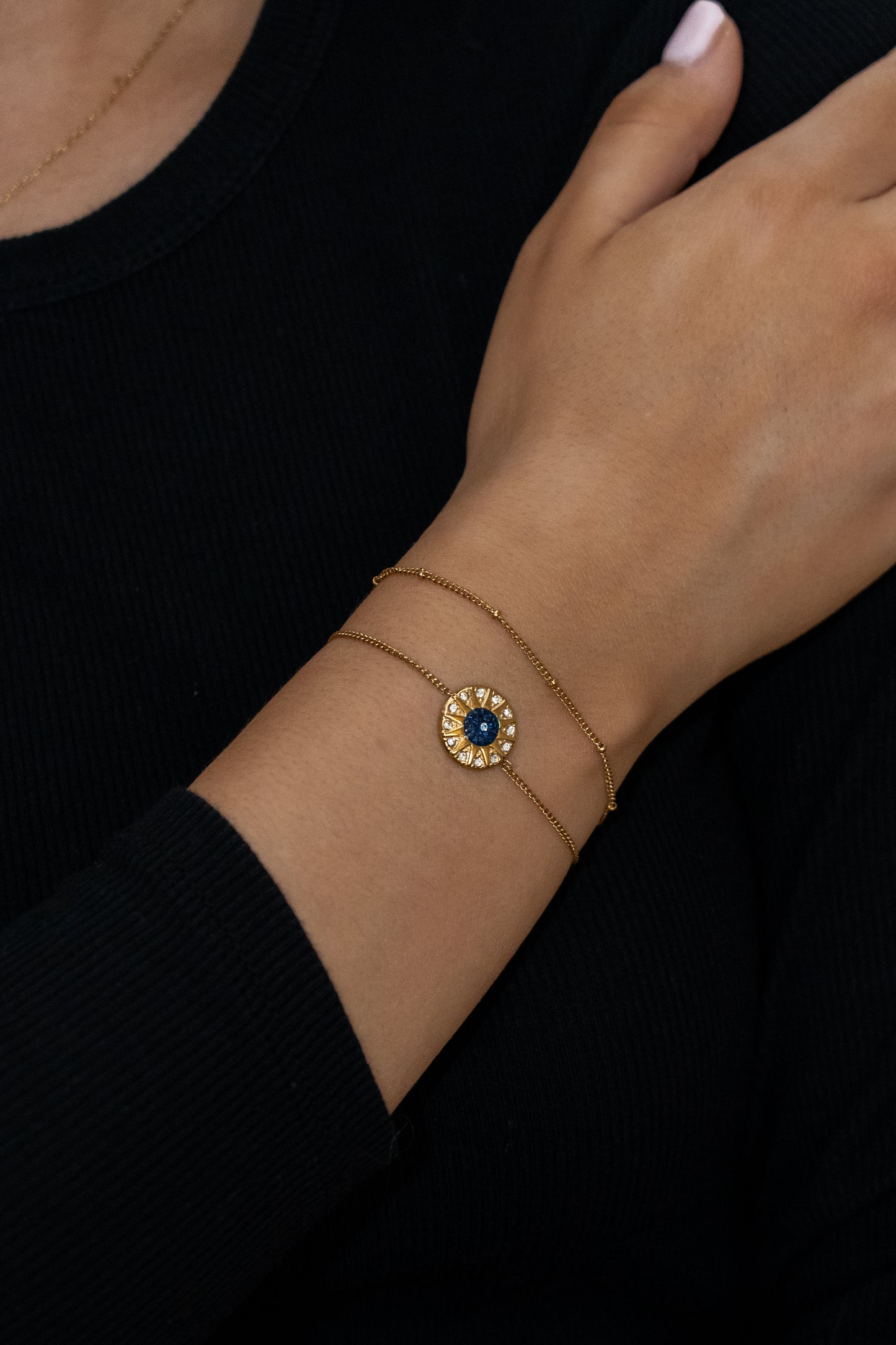 Golden Fine Dot Bracelet